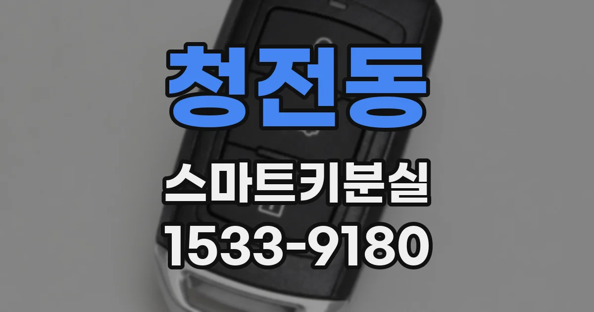 청전동 스마트키분실