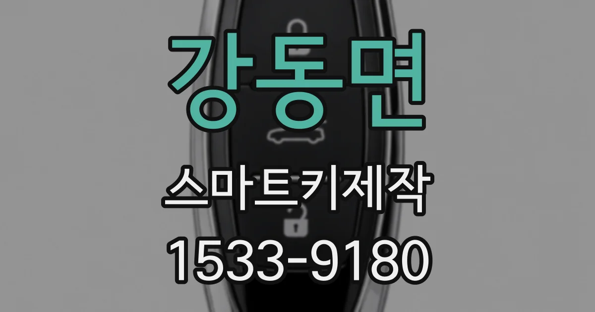 강동면 스마트키제작
