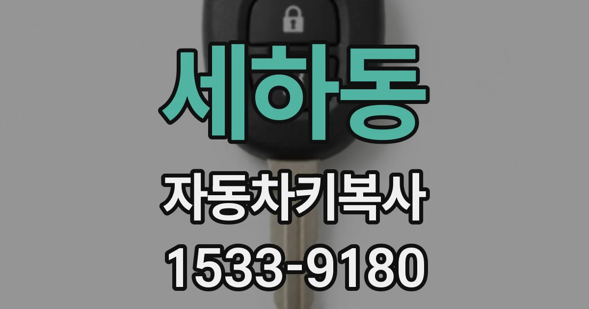 세하동 자동차키복사