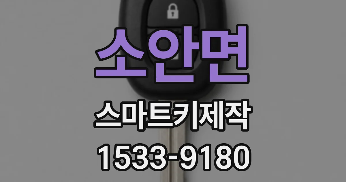 소안면 스마트키제작