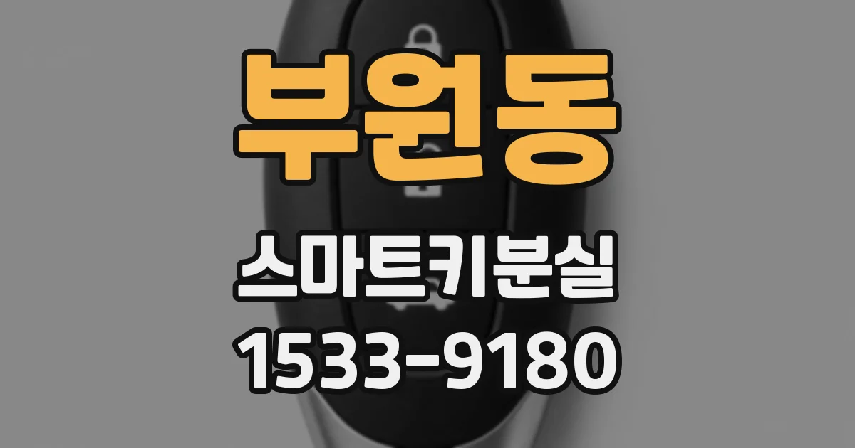 부원동 스마트키분실