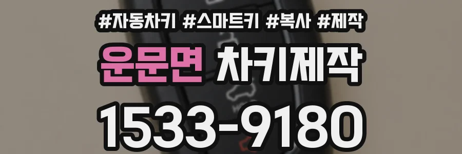 운문면 차키제작