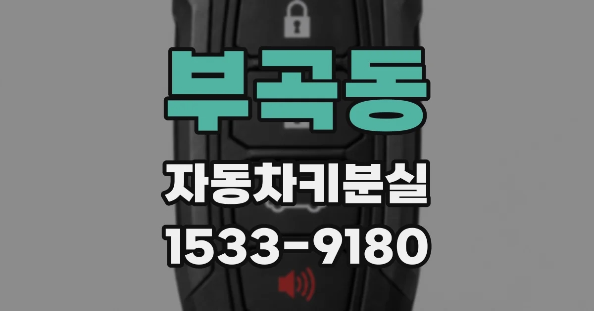 부곡동 자동차키분실