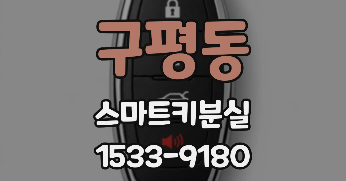 구평동 스마트키분실