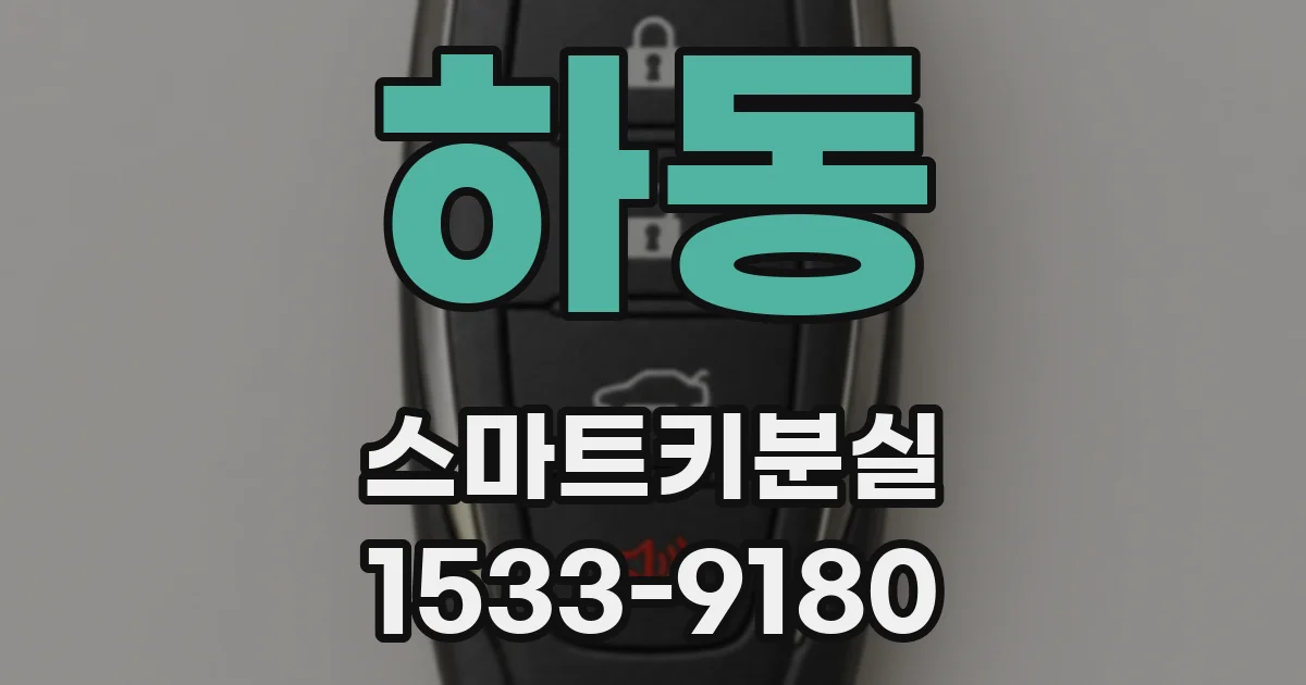 하동 스마트키분실