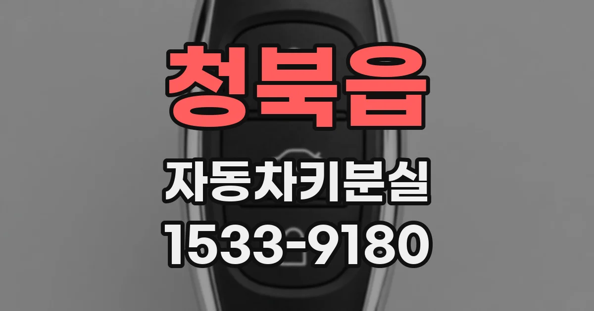 청북읍 자동차키분실