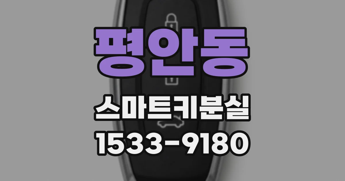 평안동 스마트키분실