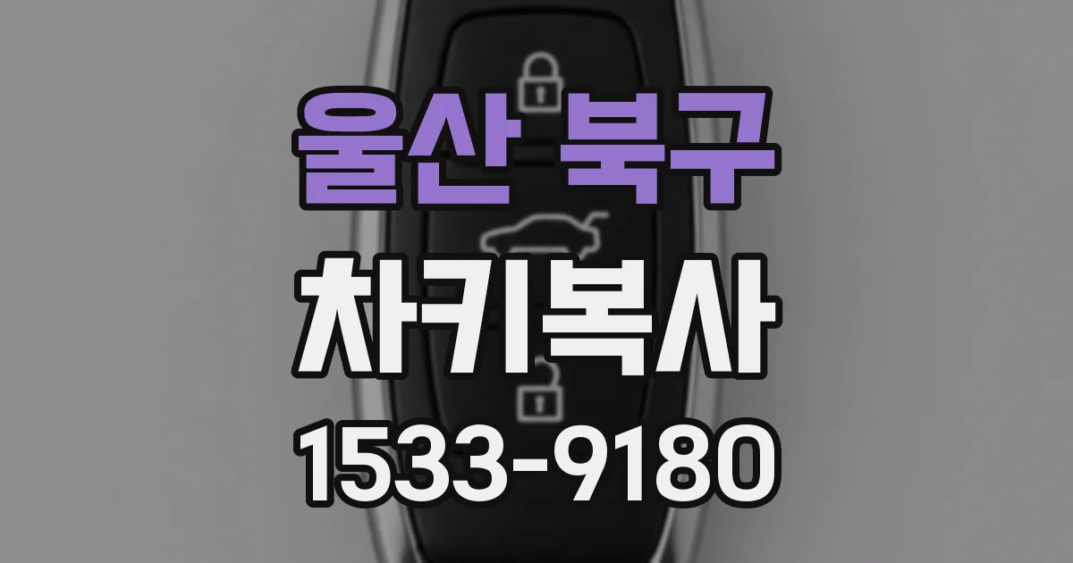 울산 북구 차키복사