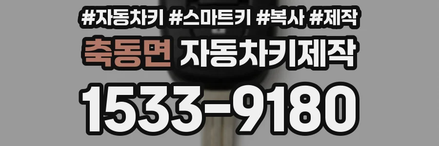 축동면 자동차키제작