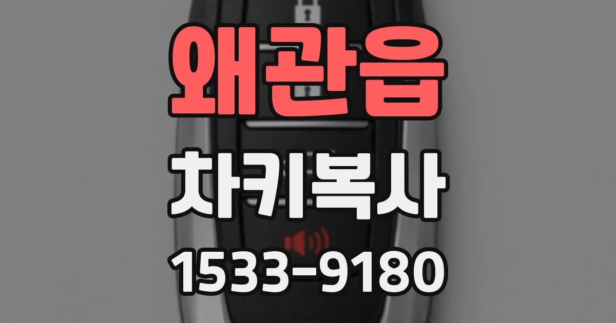 왜관읍 차키복사
