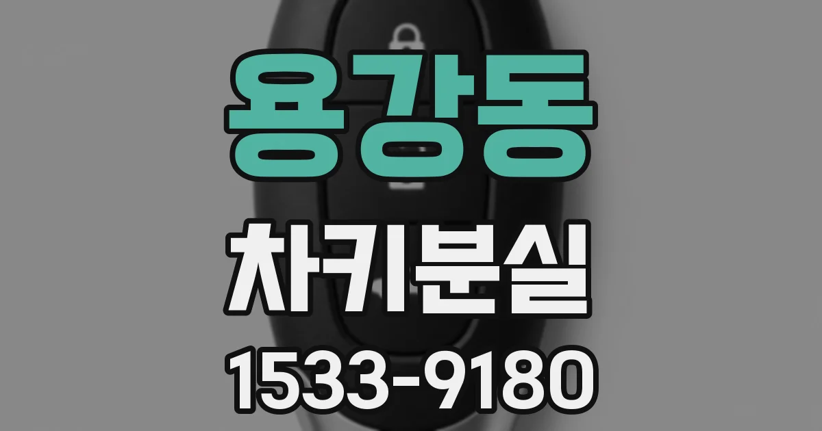용강동 차키분실