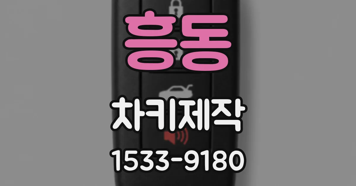 흥동 차키제작