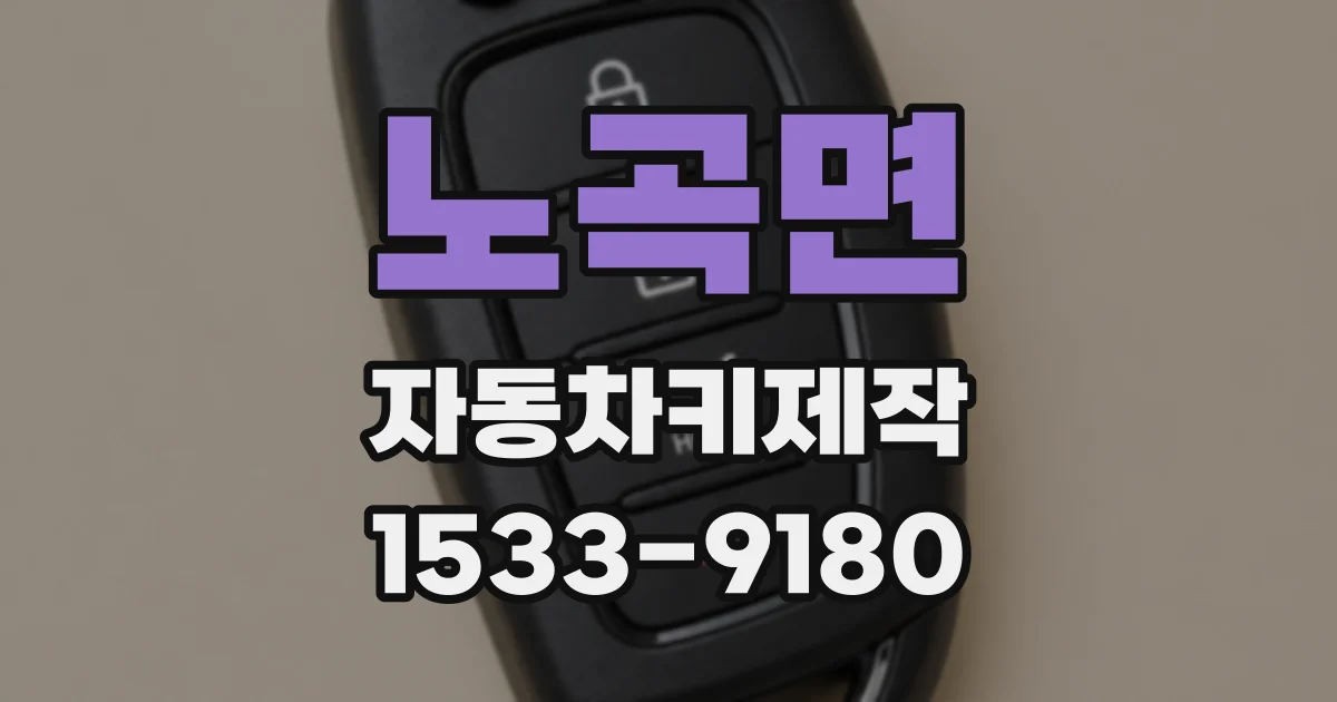노곡면 자동차키제작