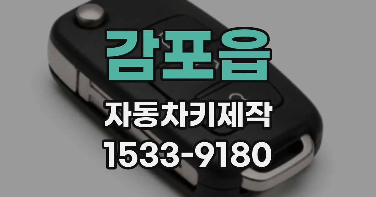 감포읍 자동차키제작