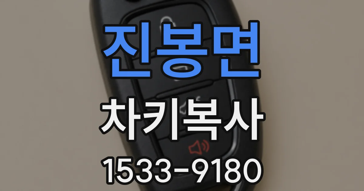 진봉면 차키복사