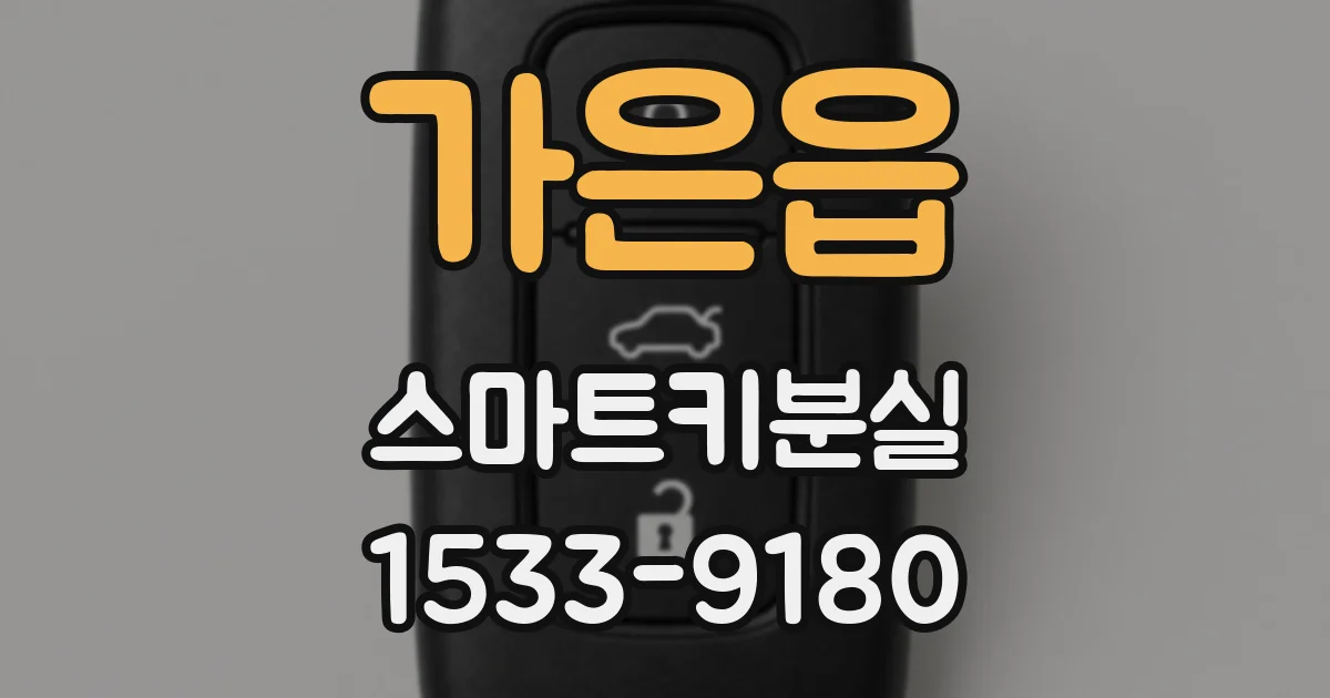 가은읍 스마트키분실
