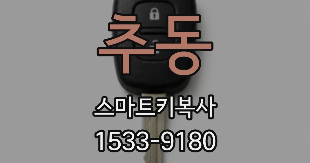 추동 스마트키복사