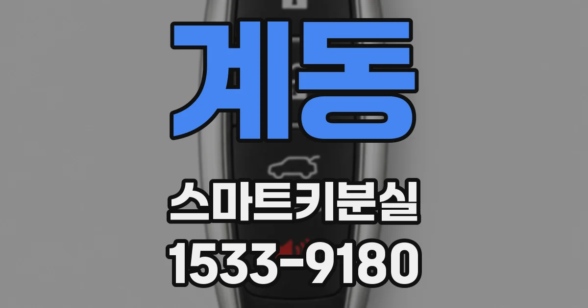 계동 스마트키분실