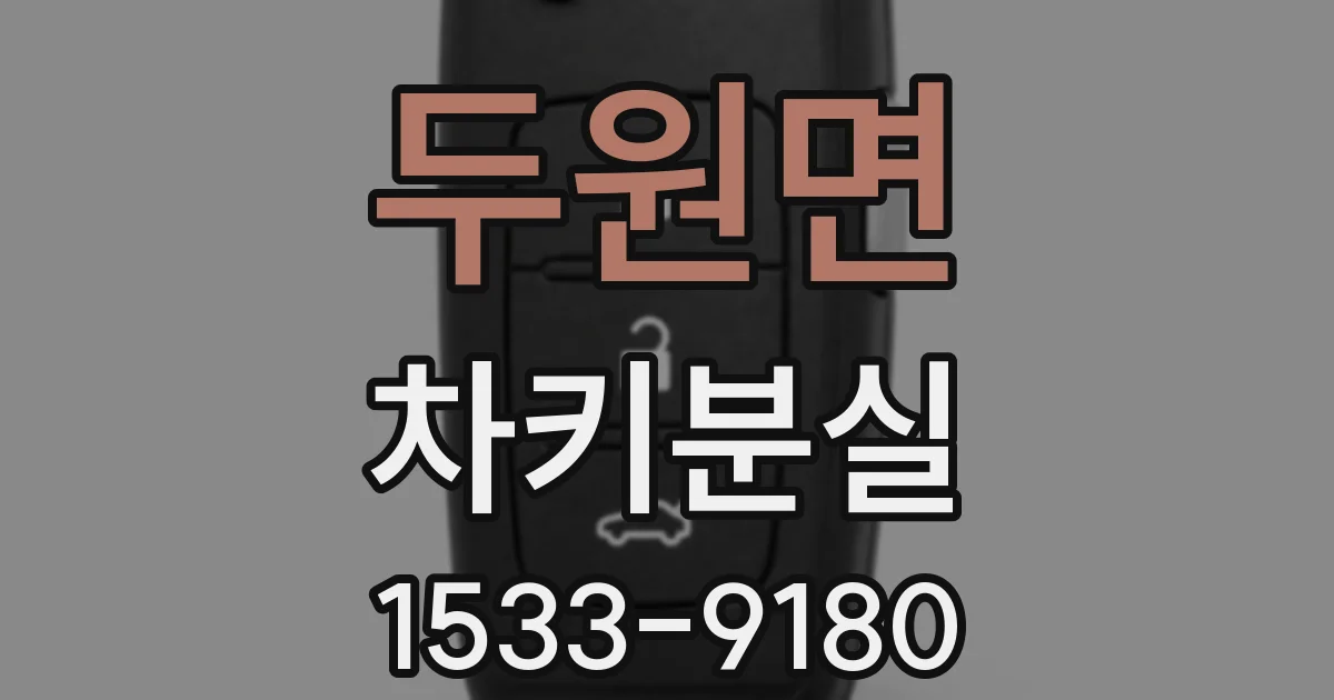 두원면 차키분실