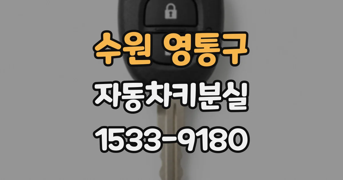 수원 영통구 자동차키분실