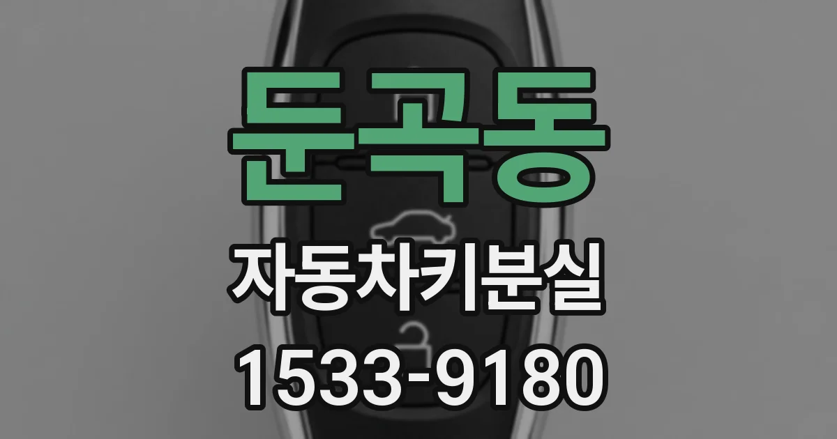 둔곡동 자동차키분실