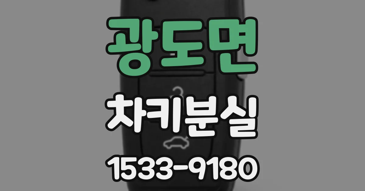 광도면 차키분실