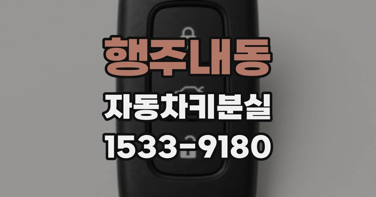 행주내동 자동차키분실