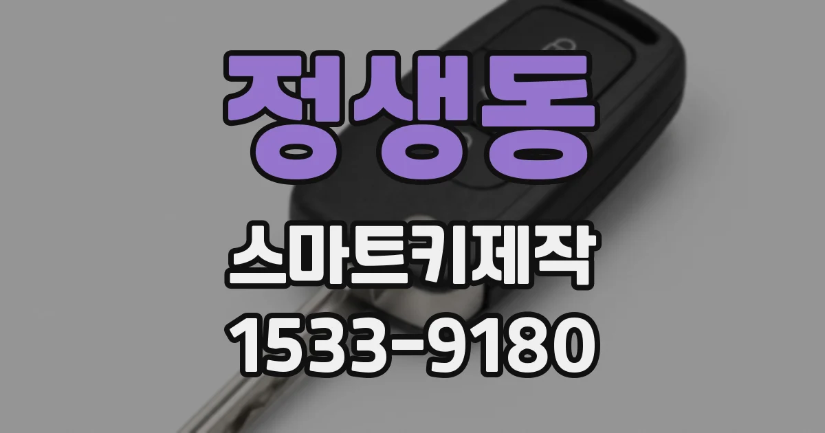 정생동 스마트키제작
