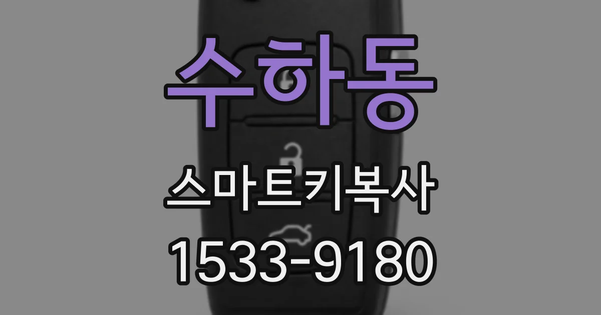 수하동 스마트키복사