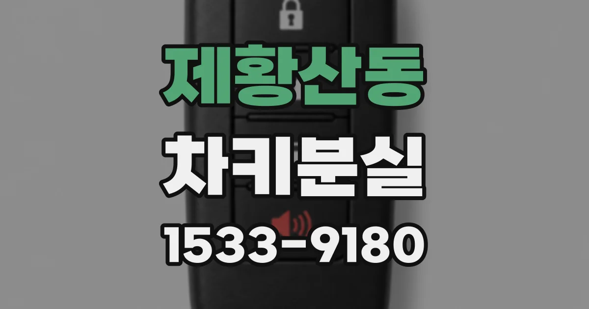 제황산동 차키분실