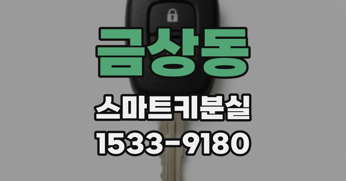 금상동 스마트키분실