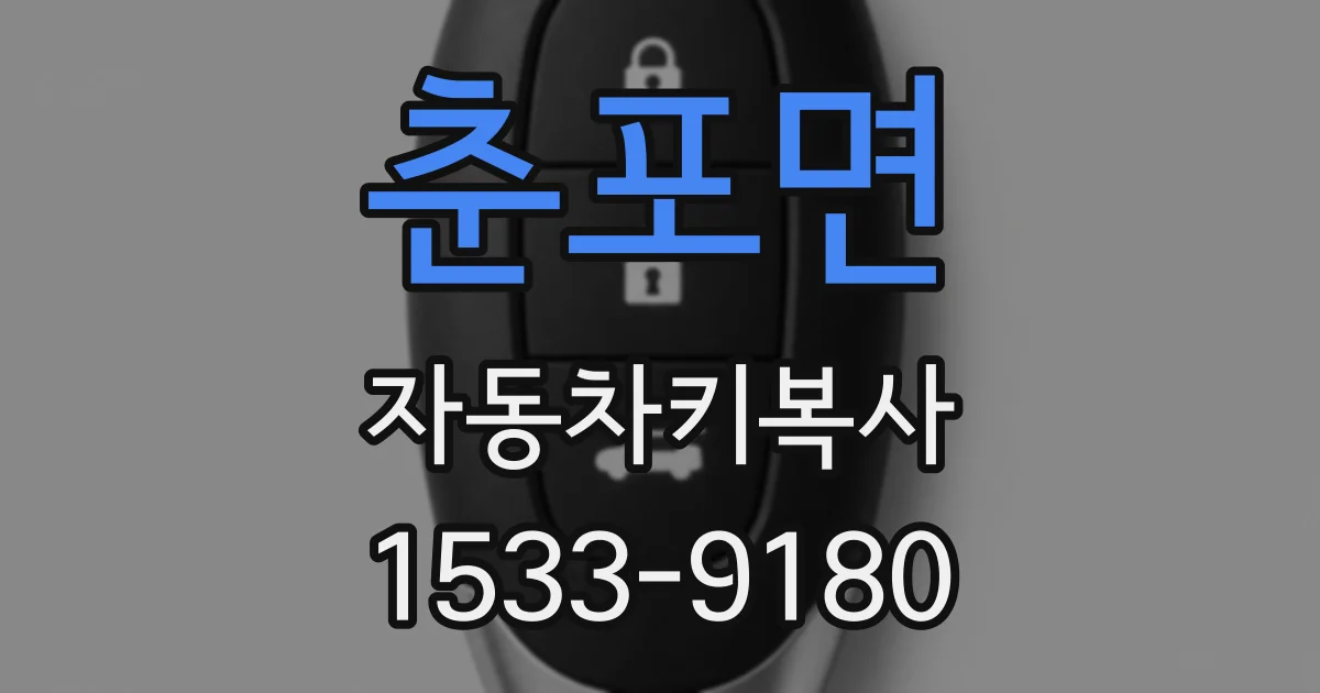 춘포면 자동차키복사