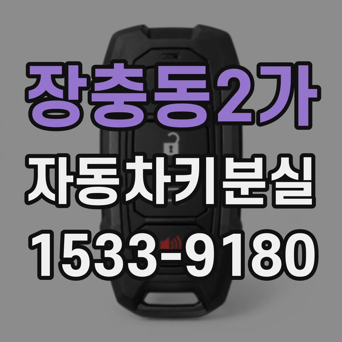 장충동2가 자동차키분실