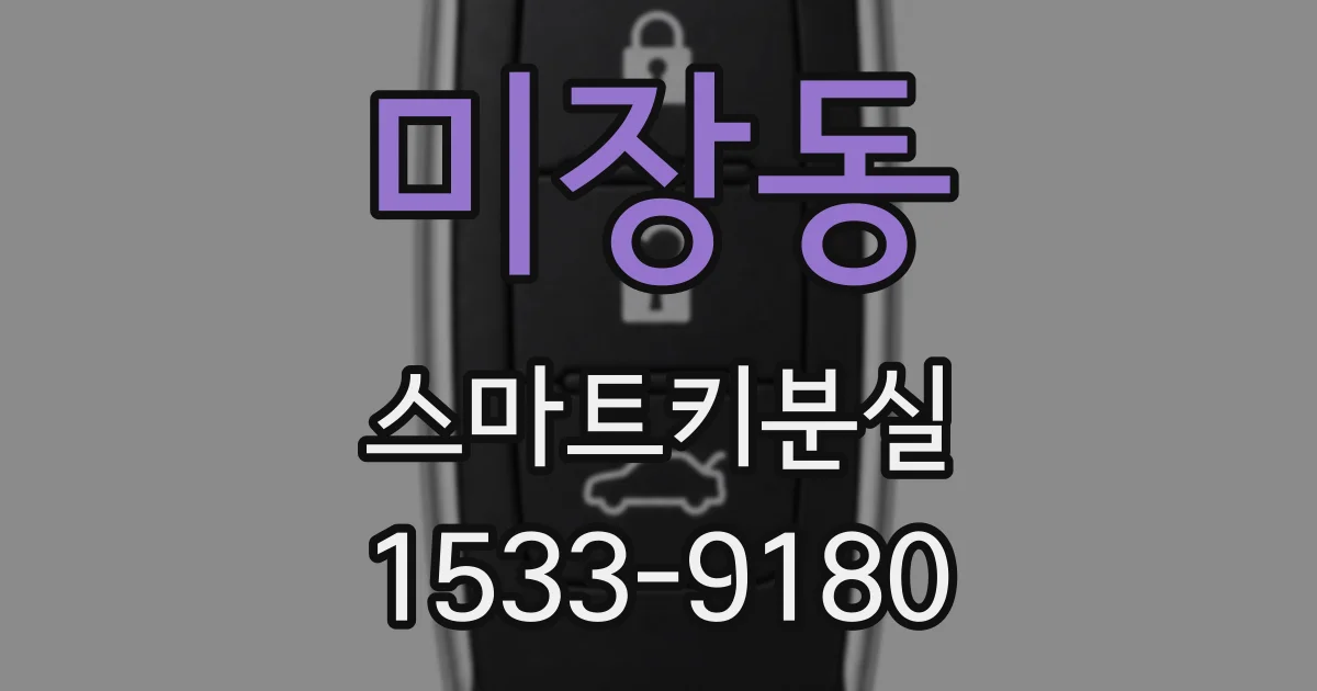 미장동 스마트키분실