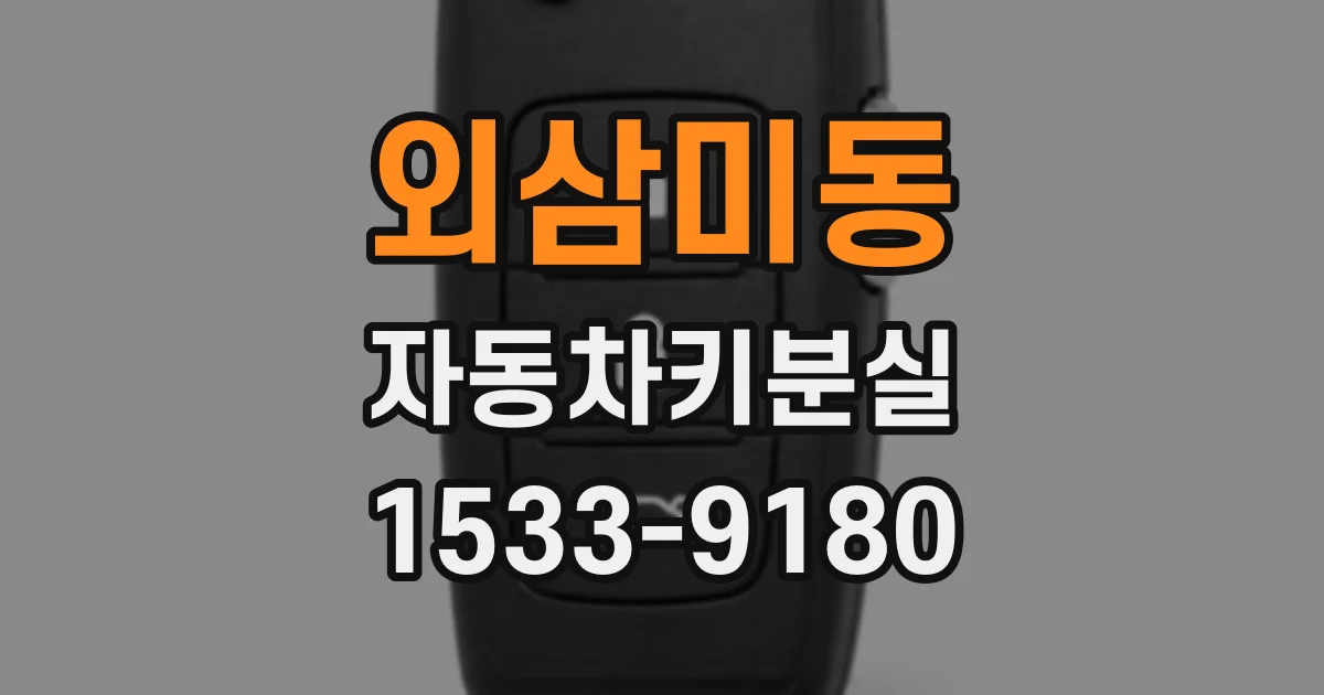 외삼미동 자동차키분실