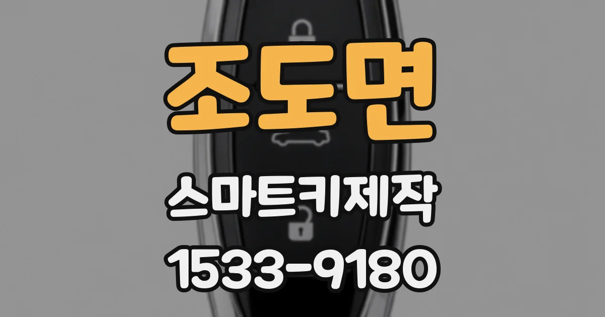 조도면 스마트키제작