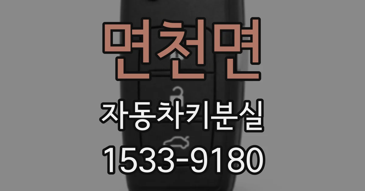 면천면 자동차키분실