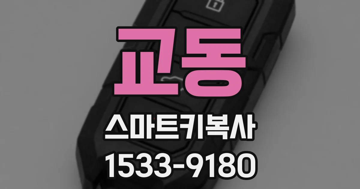 교동 스마트키복사