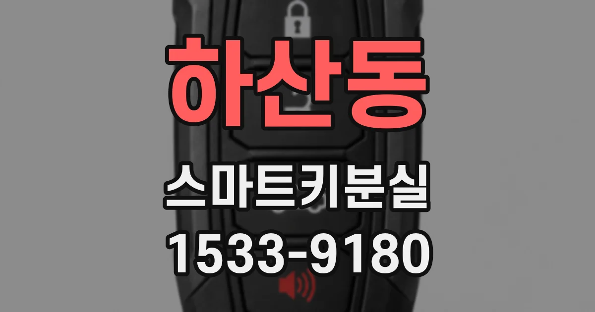 하산동 스마트키분실