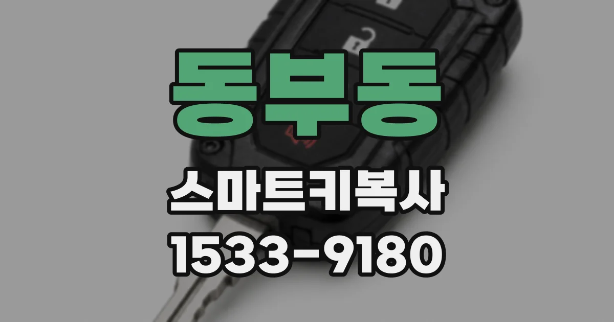 동부동 스마트키복사