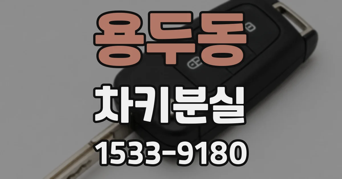 용두동 차키분실