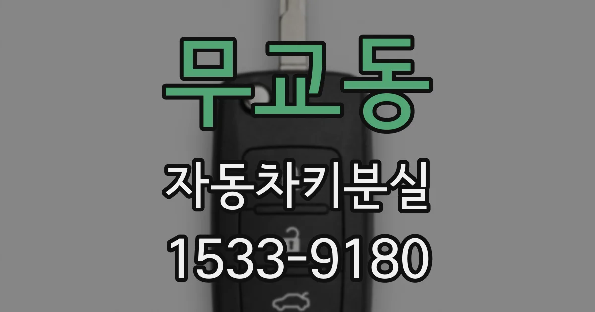 무교동 자동차키분실