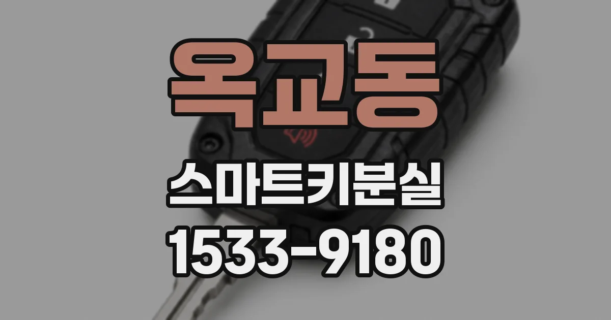 옥교동 스마트키분실