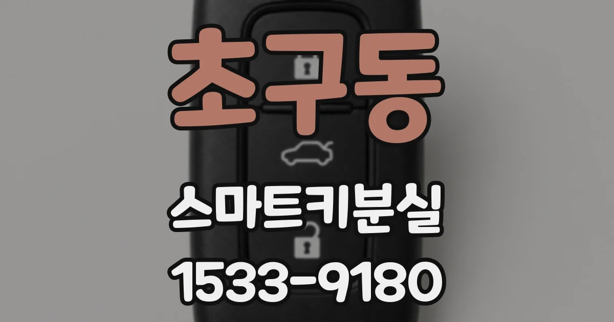 초구동 스마트키분실