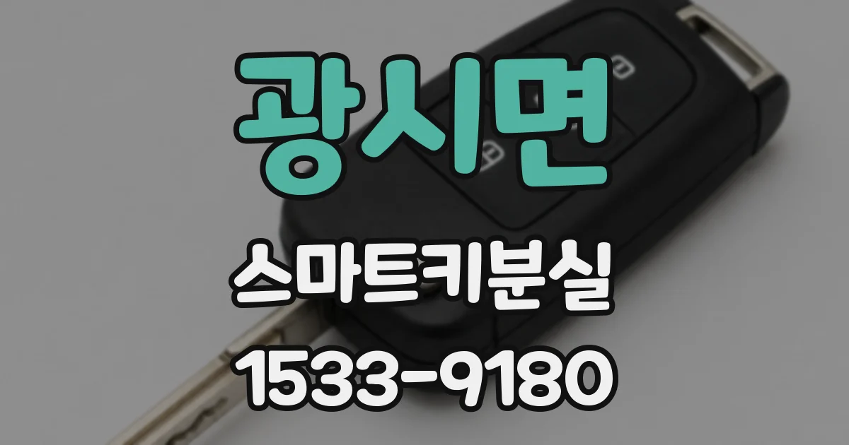 광시면 스마트키분실