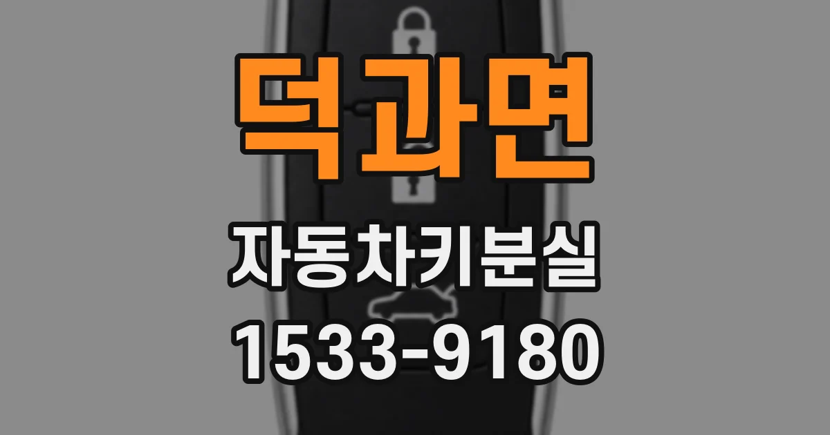 덕과면 자동차키분실