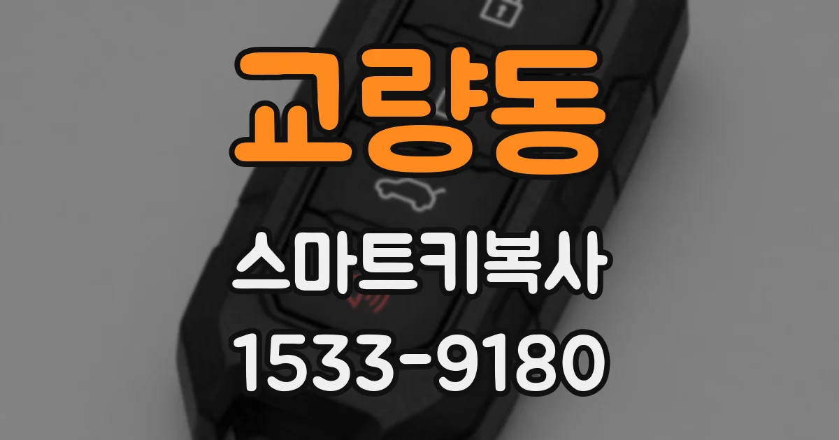 교량동 스마트키복사
