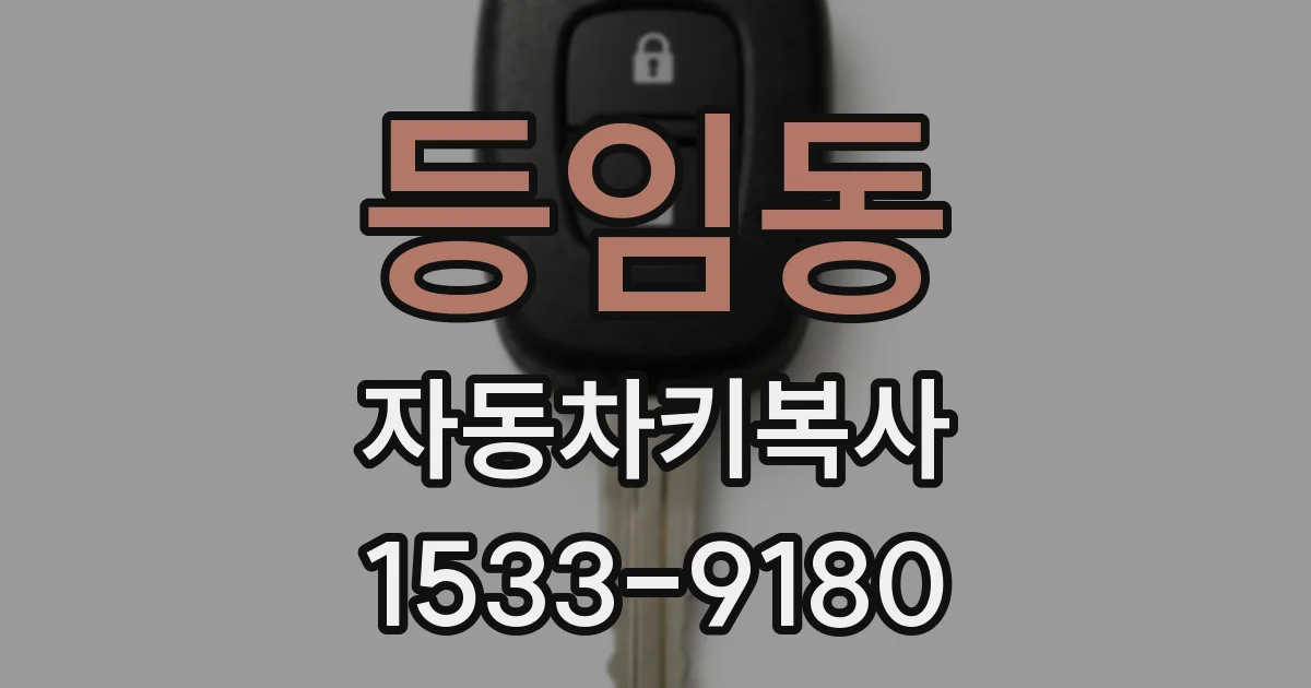 등임동 자동차키복사