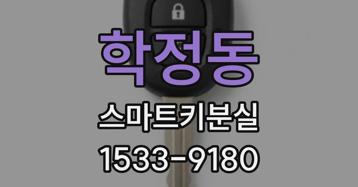 학정동 스마트키분실
