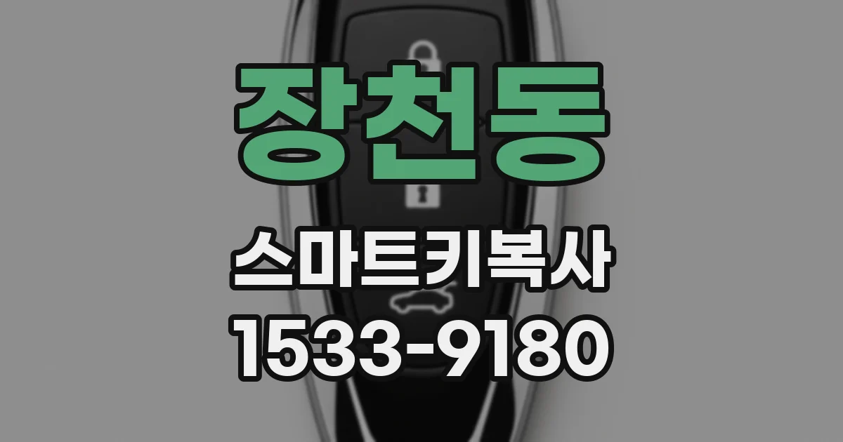 장천동 스마트키복사